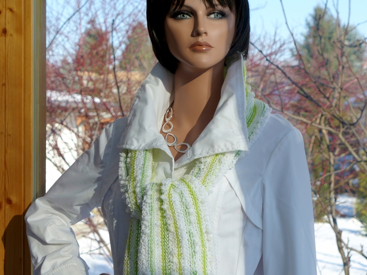 Strickanleitung Frühlingsschal - ideal für Strickanfänger und Wollreste