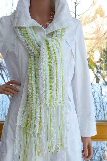 Strickanleitung Frühlingsschal - ideal für Strickanfänger und Wollreste