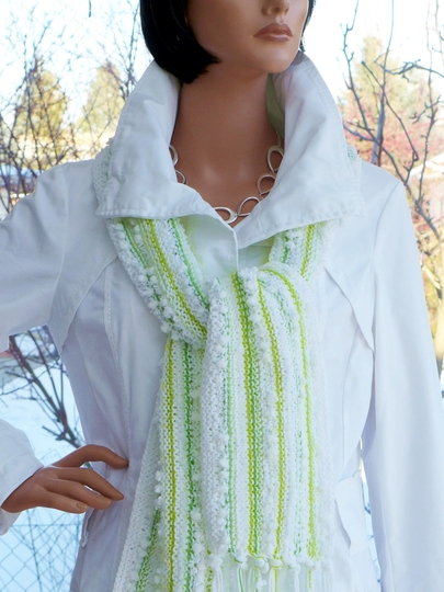 Strickanleitung Frühlingsschal - ideal für Strickanfänger und Wollreste