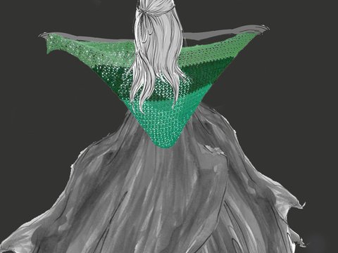 Dreieckstuch Schal Tuch zum Häkeln