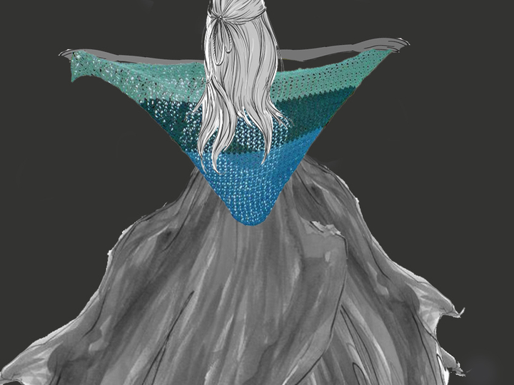 Dreieckstuch Schal Tuch zum Häkeln