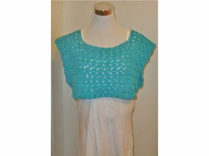 Crop Top zum Häkeln von KinderGr. 104 - 170 und Damen Gr. 32 - 54