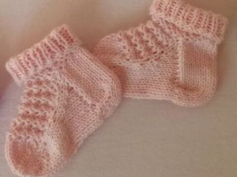 Babysöckchen in rosè