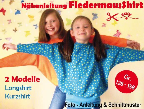 Komfortables Fledermausshirt für Kinder ab Größe 128