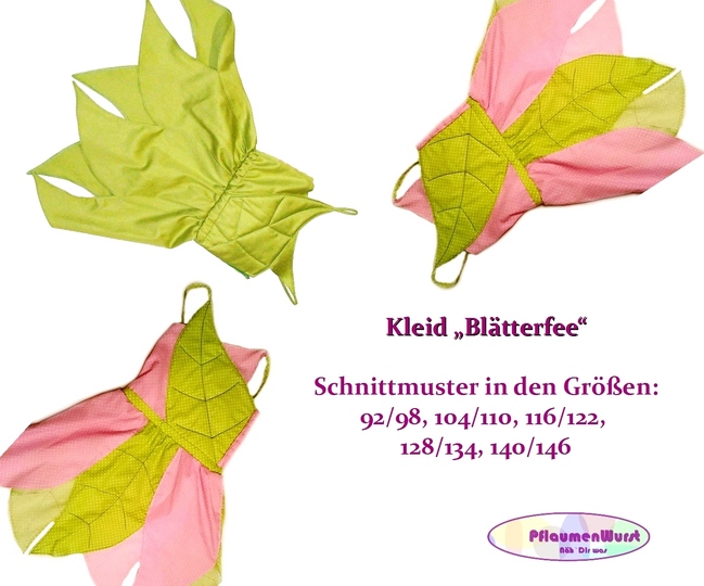 Mädchen Kleid Größe 92 - 146 Nähanleitung und Schnittmuster