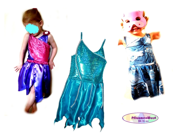 Mädchen Kleid Größe 92 - 146 Nähanleitung und Schnittmuster