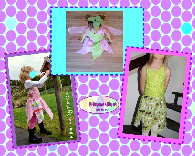 Mädchen Kleid Größe 92 - 146 Nähanleitung und Schnittmuster