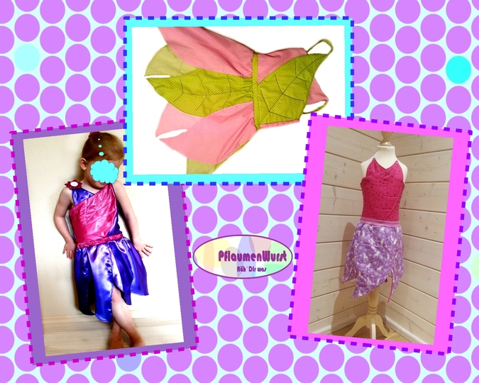 Mädchen Kleid Größe 92 - 146 Nähanleitung und Schnittmuster