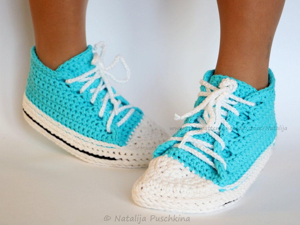 Turnschuhe für Jugendliche, Damen und Herren, Größen 34-45, Häkelanleitung - Bild 4