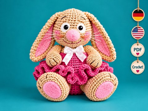 Crochet Pattern Blossom Bunny PDF