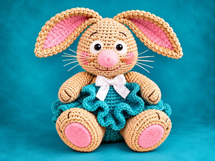 Crochet Pattern Blossom Bunny PDF