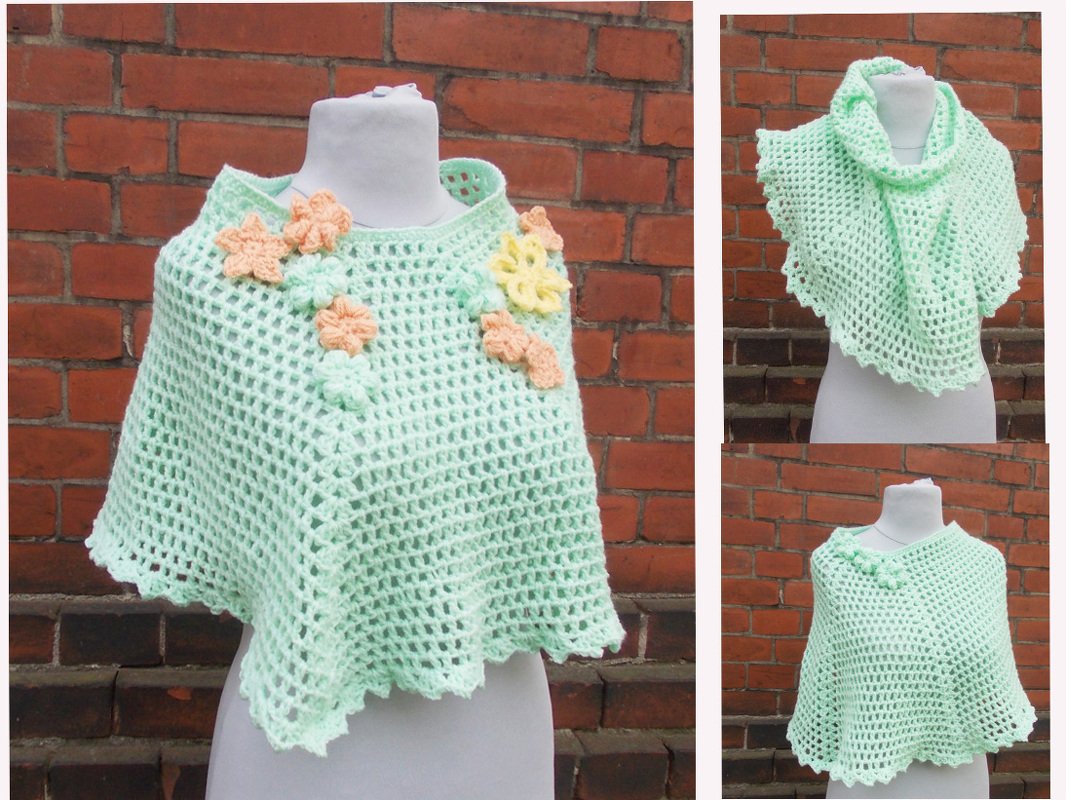 Häkelanleitung für Poncho/Cape "simply chic", schnell und einfach zu häkeln, größenvariabel