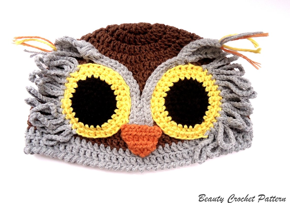 Owl Crochet Hat Pattern
