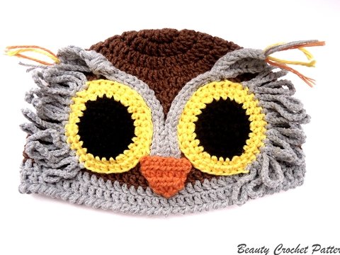 Owl Crochet Hat Pattern