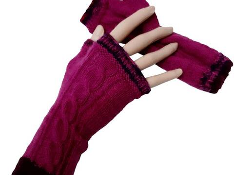 Strickanleitung für die fingerlose Handschuhe, Armstulpen "Jaqueline"