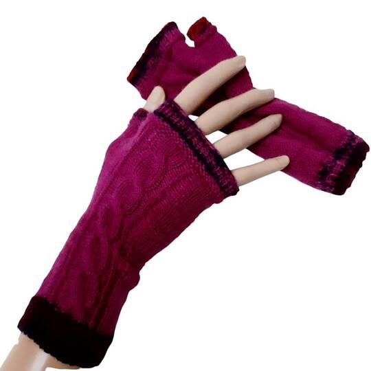 Strickanleitung für die fingerlose Handschuhe, Armstulpen "Jaqueline"
