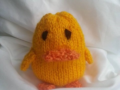 Strickanleitung Küken, Osterküken- auch für Anfänger, 12 cm groß
