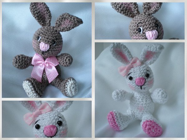  Bunny Amigurumi Pattern, Easter Rabbit Crochet Pattern 