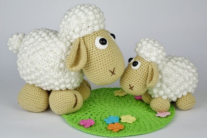 Lamb Lucky and Sheep Wolli Crochet Pattern