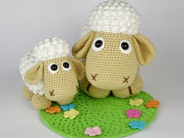 Lamb Lucky and Sheep Wolli Crochet Pattern
