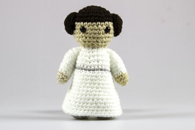 Amigurumi Doll Princess Leia Crochet 