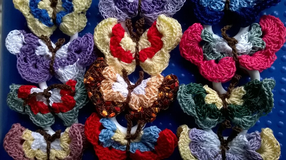 Schmetterling-Serviettenringe, eine  hübsche Tischdekoration 