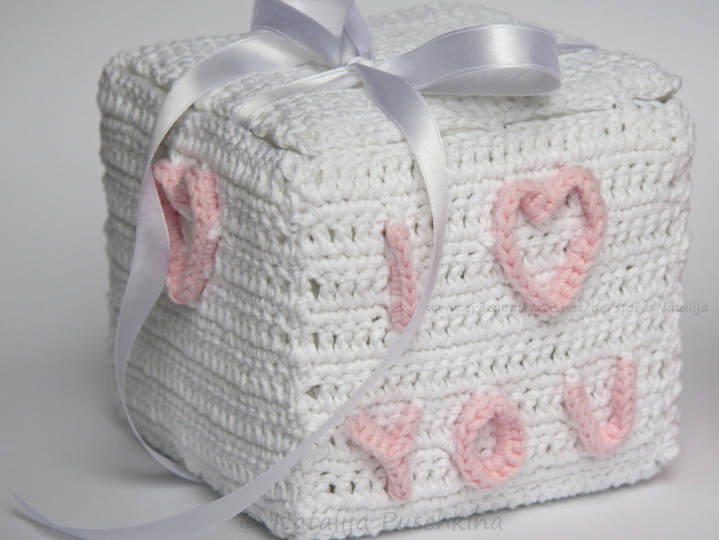 'I Love You' - Geschenk- oder Aufbewahrungsbox, H&auml;kelanleitung