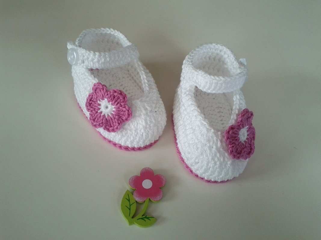 Crochet Baby Ballerinas / Shoes /Slippers / Booties - Image 2