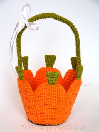 Carrot baskets - Crochet Pattern 