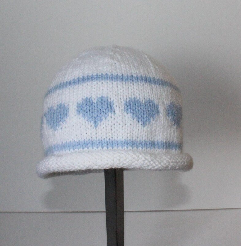 Strickanleitung Babymütze "einfach herzig", 4 - 10 Monate