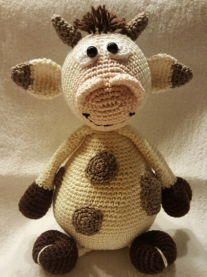 Häkelanleitung "Kuh Kalle"