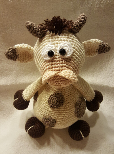 Häkelanleitung "Kuh Kalle"