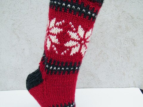Socken mit Norwegerstern für Gr. 42