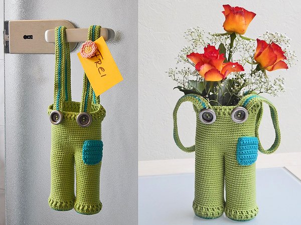 Häkelanleitung Allzweckhose Ostern Deko Utensilo