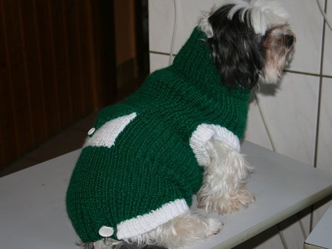 Strickanleitung Hundemantel, Hundepullover Beany Gr. S
