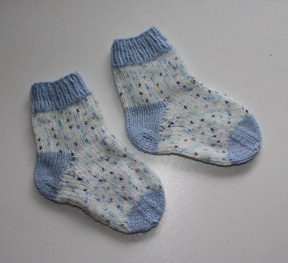Strickanleitung Baby-Socken, Gr. 22/23