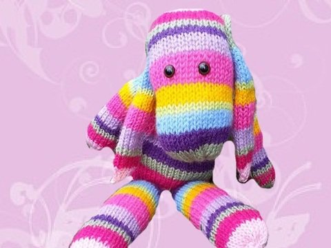 Strickanleitung Osterhase, Schlenkerhase, Schlenkertier, Strickhase 40 cm groß - auch für Anfänger perfekt