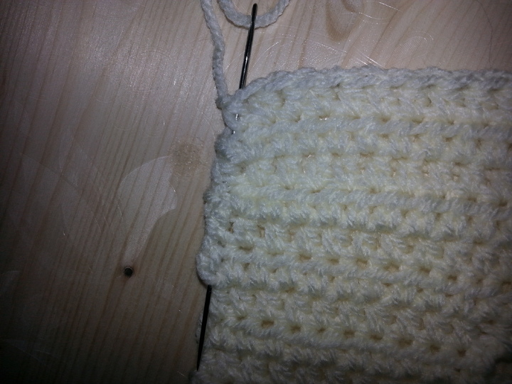 Pfeilraupe gehäkelt