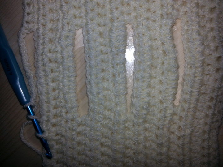 Pfeilraupe gehäkelt