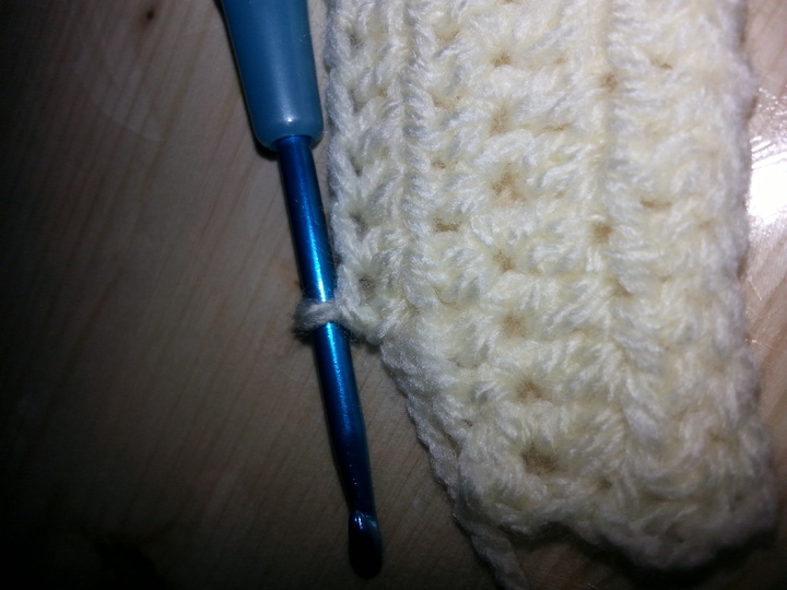 Pfeilraupe gehäkelt