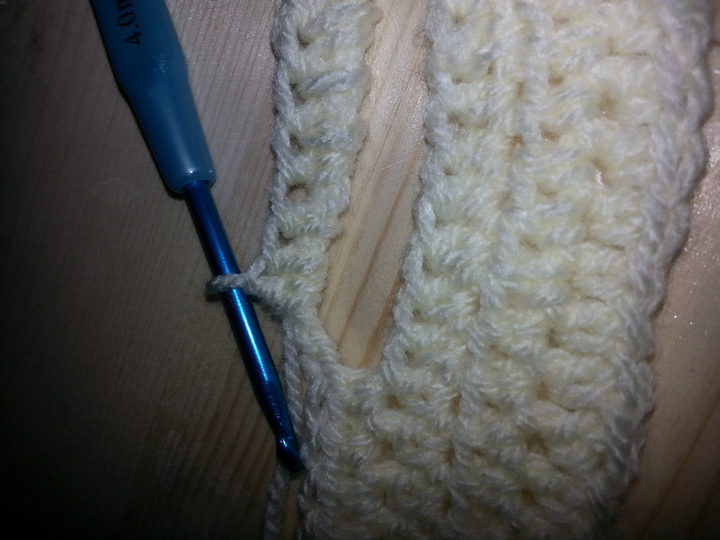 Pfeilraupe gehäkelt