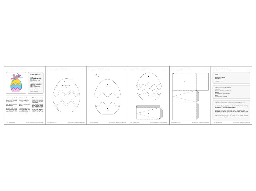 Ostertasche – Osterei – Bastelanleitung und Vorlagen - Bild 4
