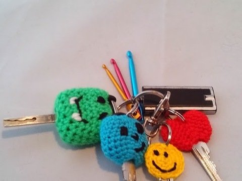 3er Set Schlüssel umhäkeln Häkelanleitung - Anfänger