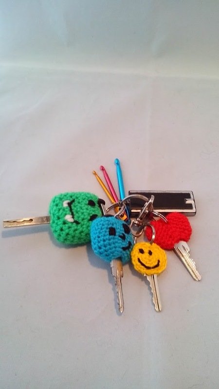 3er Set Schlüssel umhäkeln Häkelanleitung - Anfänger