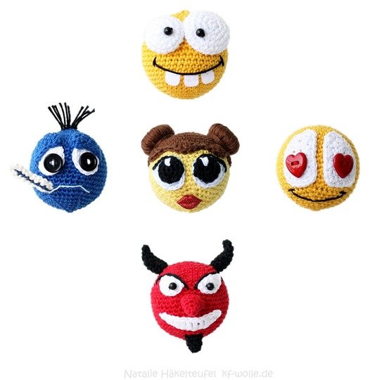 Anhänger (Deko) Smiley "Verliebt"