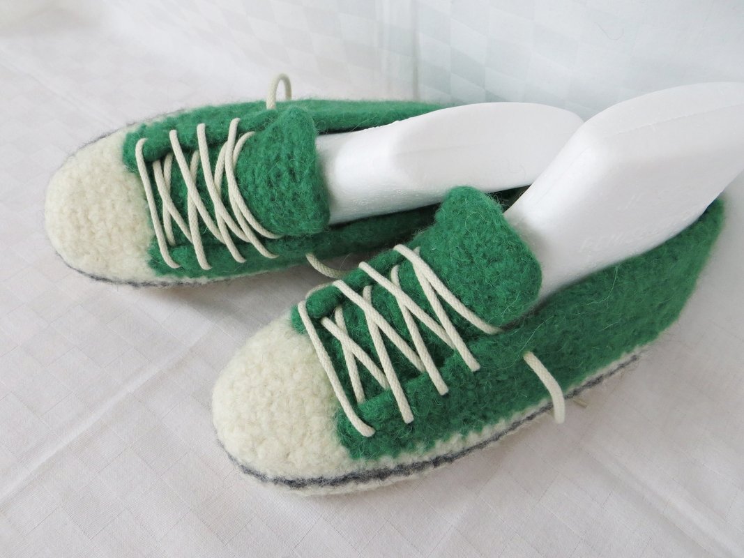 Häkelanleitung, Turnschuhe gefilzt, Gr.37-40 - Bild 3