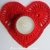 Crochet heart candle coasters, tealight holder