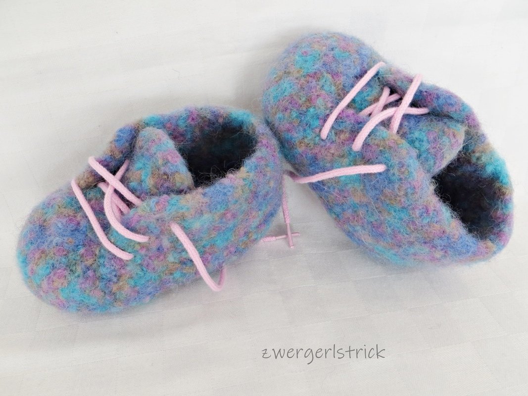 Baby-Booties häkeln und filzen (4 Größen)