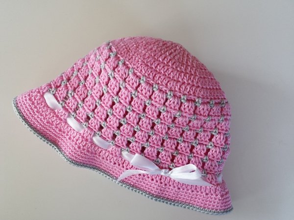 Crochet Baby Sun Hat  (Head Circumference 36-40 / 40-44 cm)