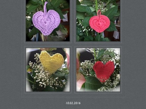 Kostenlose Häkelanleitung Herzen 2 Designs